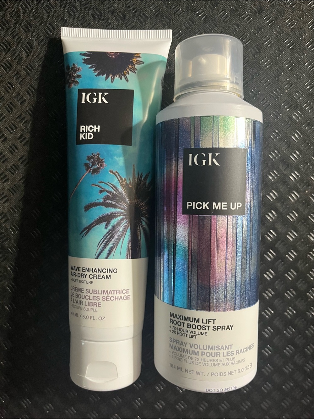 GK Wave Enhancing Teal Cream & Iridescent Blue Lift Spray Duo